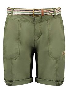 Geographical Norway Bermudy "Prioria" w kolorze khaki rozmiar: L. Brązowe szorty Geographical Norway, bez wzorów, z bawełny. Za 83,42 zł.