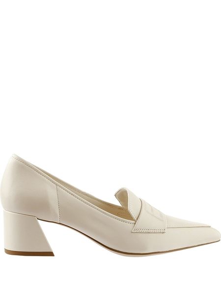 Högl Skórzane czółenka "Tamara" w kolorze kremowym rozmiar: 41. Brązowe czółenka HÖGL, bez wzorów, bez obcasa, bez zapięcia. Za 262,29 zł.