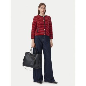Torebka Tommy Hilfiger. Czarne torebki klasyczne TOMMY HILFIGER, bez wzorów, bez dodatków. Za 641,99 zł.
