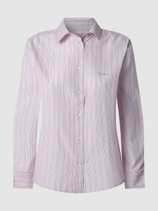 Pepe Jeans Koszula "Clever" w kolorze jasnoróżowo-białym rozmiar: XS. Różowe koszule Pepe Jeans, xs, bez wzorów, z bawełny, bez kołnierzyka, bez ramiączek. Za 136,13 zł.