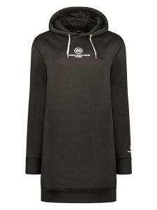 Maison Montaigne Sukienka dresowa "Gilongmai" w kolorze czarnym rozmiar: L. Czarne sukienki Maison Montaigne, l, bez wzorów, z dresówki, bez kołnierzyka, bez ramiączek, mini. Za 65,54 zł.