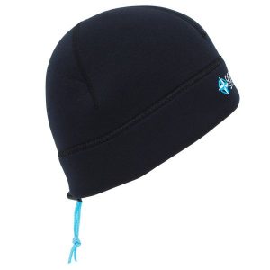 Czapka do chodzenia w wodzie Ocean Step neopren 3 mm. Czarne czapki OCEAN STEP, bez wzorów, z materiału, wakacyjne. Za 79,99 zł.
