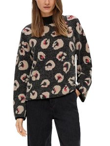 S.Oliver Sweter w kolorze antracytowo-beżowym rozmiar: 44. Brązowe swetry oversize s.Oliver, s, bez wzorów, ze splotem, bez ramiączek. Za 87,81 zł.
