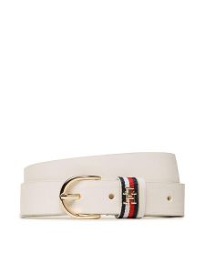 Tommy Hilfiger Pasek Damski Th Timeless 2.5 Corp AW0AW14802 Biały. Białe paski TOMMY HILFIGER, bez wzorów, ze skóry. Za 129,99 zł.