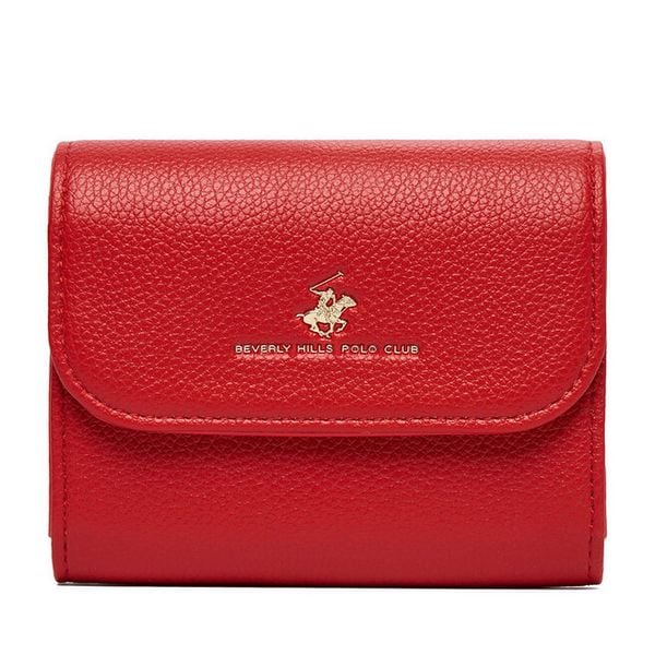 Portfel Beverly Hills Polo Club. Czerwone portfele Beverly Hills Polo Club, bez wzorów. Za 59,99 zł.