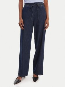 Marella Jeansy Fingere 2615181091 Granatowy Wide Leg. Niebieskie jeansy Marella, bez wzorów, z bawełny. Za 479,99 zł.