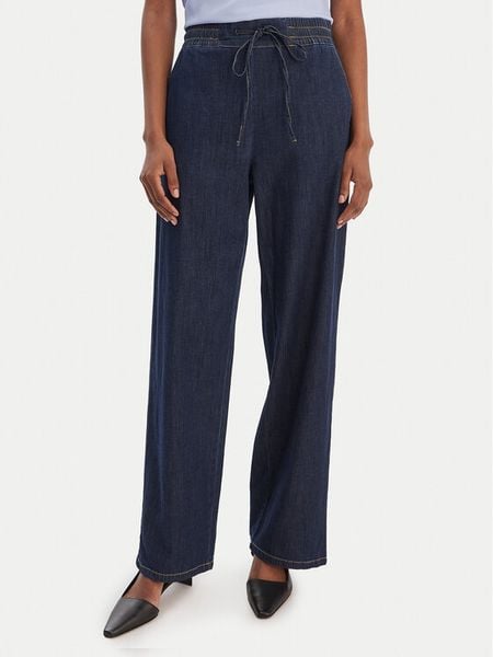 Marella Jeansy Fingere 2615181091 Granatowy Wide Leg. Niebieskie jeansy Marella, bez wzorów, z bawełny. Za 439,99 zł.