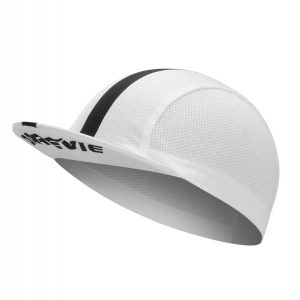 Czapka rowerowa wentylowana lekka oddychająca - biało-czarna. Czarne czapki DAREVIE, bez wzorów, z materiału, sportowe. Za 83,99 zł.
