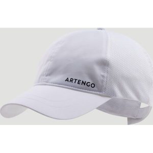 Czapka tenisowa z daszkiem Artengo TC500 rozmiar 58. Białe czapki ARTENGO, bez wzorów, z materiału, sportowe. Za 24,99 zł.