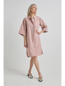 Josephine & Co Sukienka "Jasmine" w kolorze jasnoróżowym rozmiar: 42. Różowe sukienki Josephine & Co, na co dzień, bez wzorów, z bawełny, bez kołnierzyka, bez ramiączek, mini, proste. Za 276,71 zł.