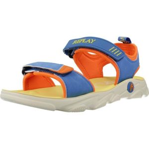 Sandały REPLAY JARRETH 2 Niebieski. Niebieskie sandały Replay, bez wzorów, z syntetyku, bez obcasa, bez zapięcia. Za 168,99 zł.