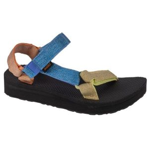Sandały Teva Midform Universal Sandals 1090969-MLMT niebieskie. Niebieskie sandały bez wzorów, z tkaniny, bez obcasa, bez zapięcia. Za 372,00 zł.