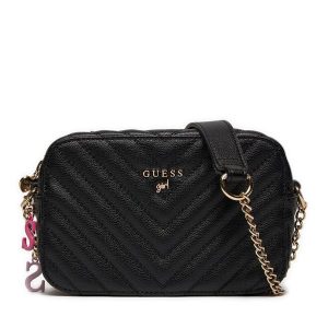 Torebka Guess. Czarne torebki klasyczne Guess, z aplikacjami, bez dodatków. Za 229,99 zł.