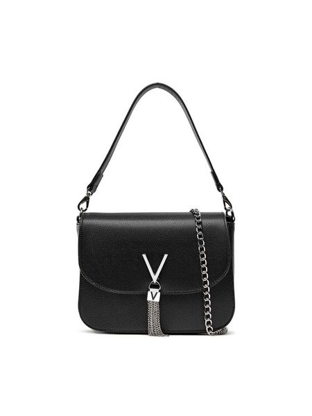 Valentino Torebka Divina VBS1R404G Czarny. Czarne torebki klasyczne Valentino, bez wzorów, ze skóry, bez dodatków. Za 259,99 zł.