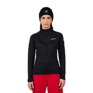 Kurtka narciarska damska z pełnym zamkiem Rossignol Blackside MIX. Czarne kurtki Rossignol, na zimę, bez wzorów, bez kaptura. Za 584,50 zł.