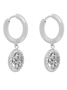 Guess Kolczyki JUBE02 135JW Srebrny. Szare kolczyki Guess, metalowe. Za 249,99 zł.