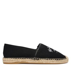 Espadryle KARL LAGERFELD. Czarne espadryle KARL LAGERFELD, bez wzorów, bez obcasa. Za 659,99 zł.