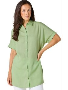 WITT WEIDEN Tunika w kolorze zielonym rozmiar: 44. Zielone tuniki WITT WEIDEN, bez wzorów, z lyocellu, bez kołnierzyka, bez ramiączek. Za 104,99 zł.