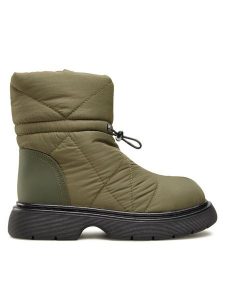 Jenny Fairy Botki WS5801-05 Khaki. Brązowe botki Jenny Fairy, bez wzorów, z materiału, bez obcasa, na płaskiej podeszwie, bez zapięcia. Za 179,99 zł.