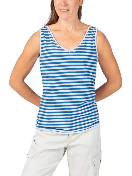 Timezone Top w kolorze niebieskim rozmiar: XS. Niebieskie topy Timezone, xs, bez wzorów, z bawełny, bez kołnierzyka, bez ramiączek. Za 37,12 zł.