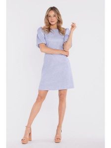 Stylove Sukienka w kolorze błękitnym rozmiar: S. Niebieskie sukienki Stylove, s, bez wzorów, bez kołnierzyka, bez ramiączek, mini. Za 234,99 zł.