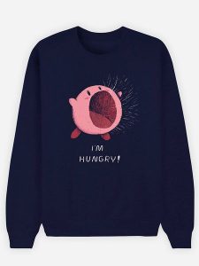 WOOOP Bluza "I'm Hungry" w kolorze granatowym rozmiar: XXL. Niebieskie bluzy Wooop, m, bez wzorów, bez kaptura. Za 100,99 zł.