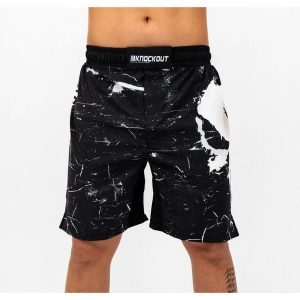 Szorty MMA Knockout Pupishe 2.0. Czarne szorty KNOCKOUT, bez wzorów, sportowe. Za 151,79 zł.