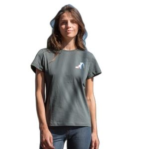 Koszulka damska Snap Climbing Heart Dietrich. Szare bluzki SNAP CLIMBING, s, bez wzorów, z bawełny, sportowe, bez kołnierzyka, bez ramiączek. Za 218,00 zł.