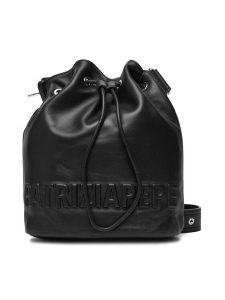 Patrizia Pepe Torebka 2B0126/L113 Czarny. Czarne torebki klasyczne Patrizia Pepe, bez wzorów, ze skóry, bez dodatków. Za 669,99 zł.