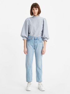 Levi´s Dżinsy - Regular fit - w kolorze błękitnym rozmiar: W30/L28. Niebieskie jeansy z aplikacjami, z podwyższonym stanem. Za 184,46 zł.