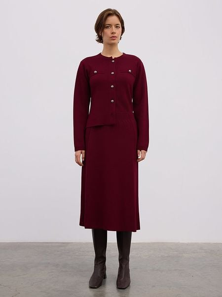 BGN Spódnica w kolorze bordowym rozmiar: 38. Czerwone spódnice BGN, na co dzień, bez wzorów, midi. Za 65,99 zł.