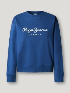 Pepe Jeans Bluza "Maty" w kolorze niebieskim rozmiar: L. Niebieskie bluzy Pepe Jeans, l, bez wzorów, z jeansu, bez kaptura. Za 152,99 zł.