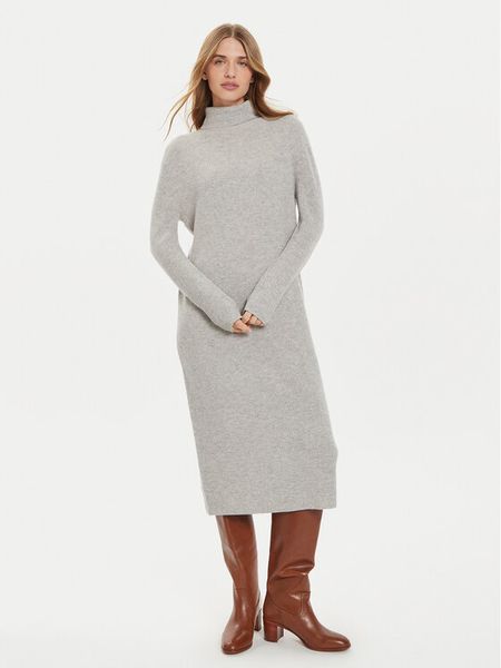 Tommy Hilfiger Sukienka dzianinowa WW0WW43080 Szary Regular Fit. Szare sukienki TOMMY HILFIGER, m, bez wzorów, z dzianiny, bez kołnierzyka, bez ramiączek. Za 629,99 zł.