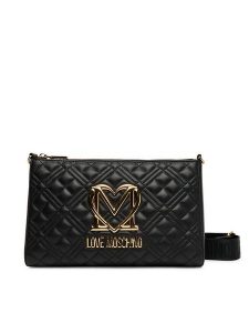 LOVE MOSCHINO Torebka JC4300PP1NK1200A Czarny. Czarne torebki klasyczne LOVE MOSCHINO, bez wzorów, ze skóry, bez dodatków. Za 649,99 zł.