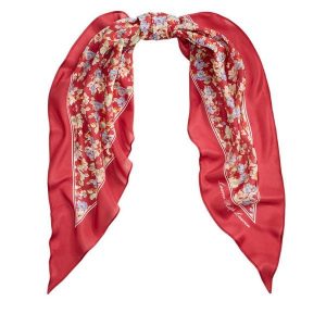 Chusta LAUREN RALPH LAUREN. Czerwone apaszki i chusty Lauren Ralph Lauren, bez wzorów. Za 419,99 zł.