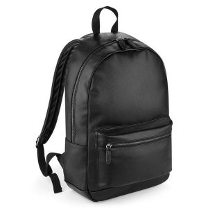 Modny plecak z ekoskóry Bag Base. Czarne plecaki BAGBASE. Za 167,90 zł.
