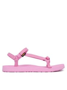 Teva Sandały Original Universal Slim 1150110 Różowy. Czerwone sandały Teva, bez wzorów, z materiału, bez obcasa, na płaskiej podeszwie, bez zapięcia. Za 299,99 zł.