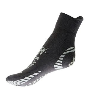 Skarpety techniczne Pilates jednopalcowe dla dorosłych, szary/srebrny. Szare skarpetki R-EVENGE, bez wzorów, z lycry. Za 130,90 zł.