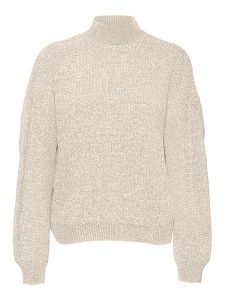 Vero Moda Sweter w kolorze beżowym rozmiar: M. Brązowe swetry oversize Vero Moda, m, bez wzorów, bez ramiączek. Za 74,99 zł.
