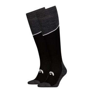 Skarpety narciarskie dla dorosłych HEAD Kneehigh 2 pary. Czarne skarpetki Head, bez wzorów, z elastanu. Za 160,99 zł.