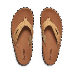 Japonki GUMBIES VEGOVERT FLIP-FLOPS UNISEX. Brązowe klapki Gumbies, bez wzorów, bez obcasa. Za 125,99 zł.