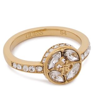 Pierścionek Guess. Żółte pierścionki Guess, złote. Za 249,99 zł.