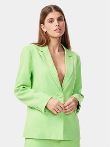 YAS Marynarka Likka 26030741 Zielony Regular Fit. Zielone marynarki i żakiety YAS, xl, bez wzorów, z syntetyku. Za 279,99 zł.