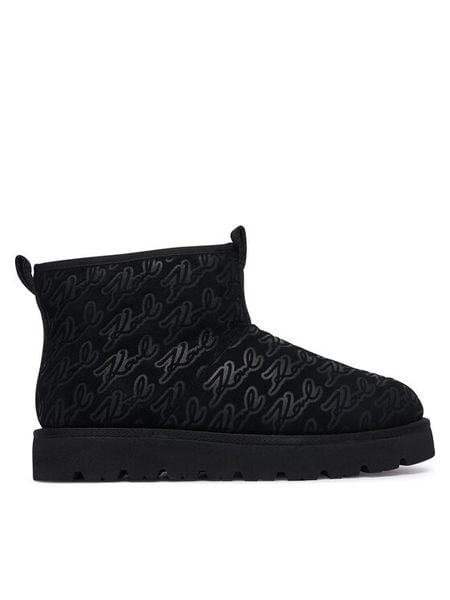KARL LAGERFELD Śniegowce Skylar Lo KL47636 Czarny. Czarne buty zimowe KARL LAGERFELD, ze skóry, bez obcasa, bez zapięcia. Za 919,99 zł.