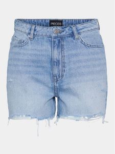 Pieces Szorty jeansowe Summer 17146747 Niebieski Regular Fit. Niebieskie szorty Pieces, bez wzorów, z bawełny. Za 119,99 zł.