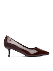 MEXX Czółenka EO-WS1315-02 Bordowy. Czerwone czółenka Mexx, bez wzorów, ze skóry, bez obcasa, bez zapięcia. Za 329,99 zł.
