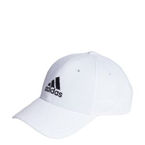 Czapka Cotton Twill Baseball. Białe czapki ADIDAS, bez wzorów, sportowe. W wyprzedaży za 79,96 zł.