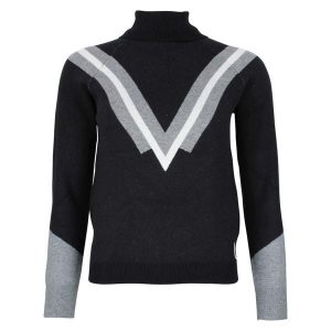 Damski sweter z golfem Peak Mountain Adonie. Czarne golfy Peak Mountain, bez wzorów. Za 233,00 zł.