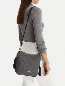 Lasocki Torebka CEO-LSK-X-007-09 Szary. Szare torebki klasyczne Lasocki, bez wzorów, z materiału, bez dodatków. Za 169,99 zł.