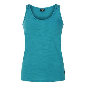 Damski tank top Protest Impulses. Niebieskie topy Protest, bez wzorów, bez kołnierzyka, bez ramiączek. Za 173,00 zł.